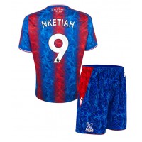 Echipament fotbal Crystal Palace Eddie Nketiah #9 Tricou Acasa 2024-25 pentru copii maneca scurta (+ Pantaloni scurti)